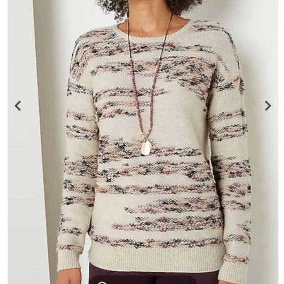 NWT J. Jill purejill Multicolored Intarsia Sweater - Picture 1 of 8